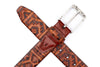 Santa Fe Italian Saddle Leather Belt - Chestnut
