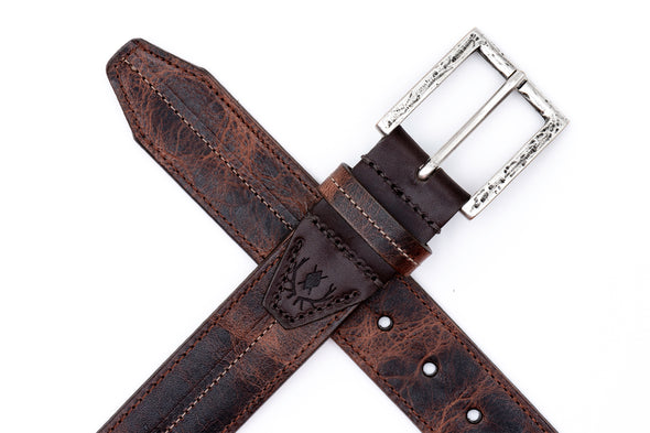 Austin Italian Saddle Leather Belt - Acorn