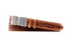 M Signature Alligator Grain Italian Bridle Leather Belt - Chestnut