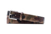 Beau Italian Camo Saddle Leather Belt - Green Camo