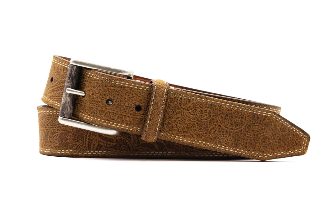 Upland Water Buffalo Belt - Burnt Cedar