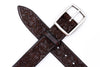 Artisan Laser Engraved Italian Bridle Leather Belt - Walnut