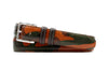 Hemingway Saddle Leather Belt - Tan Camo