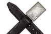Wesley Italian Alligator Grain Leather Belt - Walnut
