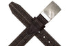 Briar Alligator Grain Leather Belt - Walnut