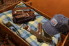 Charles Italian Leather & Cotton Elastic Belt - Pine