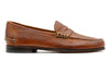All American Saddle Leather Penny Loafers - Chestnut