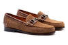 All American Suede Horse Bit Loafers - French Roast