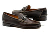 All American Saddle Leather Horse Bit Loafers - Walnut