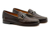 All American Saddle Leather Horse Bit Loafers - Walnut