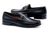 Addison Calf Leather Horse Bit Loafers - Black