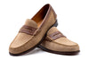 All American Suede Penny Loafers - Khaki
