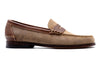 All American Suede Penny Loafers - Khaki