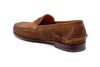 All American Waxed Suede Penny Loafers - Tobacco