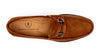 Addison Dress Water Repellent Suede Leather Horse Bit Loafers - Snuff - Insole