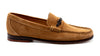 Maxwell Knot Water Repellent Suede Leather Braided Knot Loafers - French Roast - Side