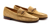 Maxwell Knot Water Repellent Suede Leather Braided Knot Loafers - Khaki