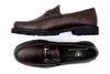 Addison Lug Pebble Grain Horse Bit Loafers - Walnut