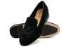 Royal Suede Smoking Slipper - Black