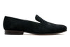 Royal Suede Smoking Slipper - Black