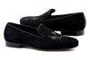 Royal Suede Smoking Slipper - Black