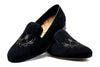 Royal Suede Smoking Slipper - Black