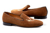 Royal Suede Smoking Slipper - French Roast