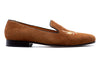 Royal Suede Smoking Slipper - French Roast
