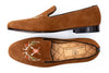Royal Suede Smoking Slipper - French Roast