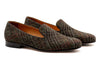 Royal Harris Tweed Smoking Slipper - Scottish Moss