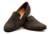 Royal Harris Tweed Smoking Slipper - Scottish Moss