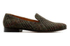 Royal Harris Tweed Smoking Slipper - Scottish Moss