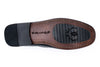 Bermuda Dress Pebble Grain Glove Leather Horse Bit Loafers - Black