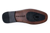 Bermuda Dress Pebble Grain Glove Leather Horse Bit Loafers - Bourbon