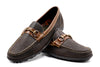 Bill Safari Kudu Leather Horse Bit Loafer - Dark Chocolate