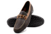 Bill Safari Kudu Leather Horse Bit Loafer - Dark Chocolate
