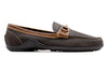 Bill Safari Kudu Leather Horse Bit Loafer - Dark Chocolate