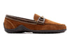 Bill Safari Kudu Suede Horse Bit Loafer - Snuff