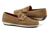Seaside Suede Penny Loafers - Cappuccino