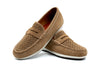 Seaside Suede Penny Loafers - Cappuccino