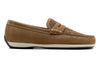 Seaside Suede Penny Loafers - Cappuccino