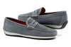 Seaside Suede Penny Loafers - Blueberry