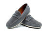 Seaside Suede Penny Loafers - Blueberry