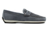 Seaside Suede Penny Loafers - Blueberry