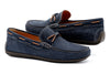 Bermuda Nubuck Braided Bit Loafers - Navy