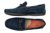 Bermuda Nubuck Braided Bit Loafers - Navy