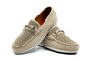 Seaside Suede Horse Bit Loafers - Sand