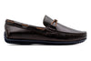 Bermuda Tumbled Glove Leather Braided Bit Loafers - Espresso