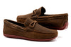 Bermuda Suede Braided Bit Loafers - Burnt Oak