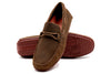 Bermuda Suede Braided Bit Loafers - Burnt Oak